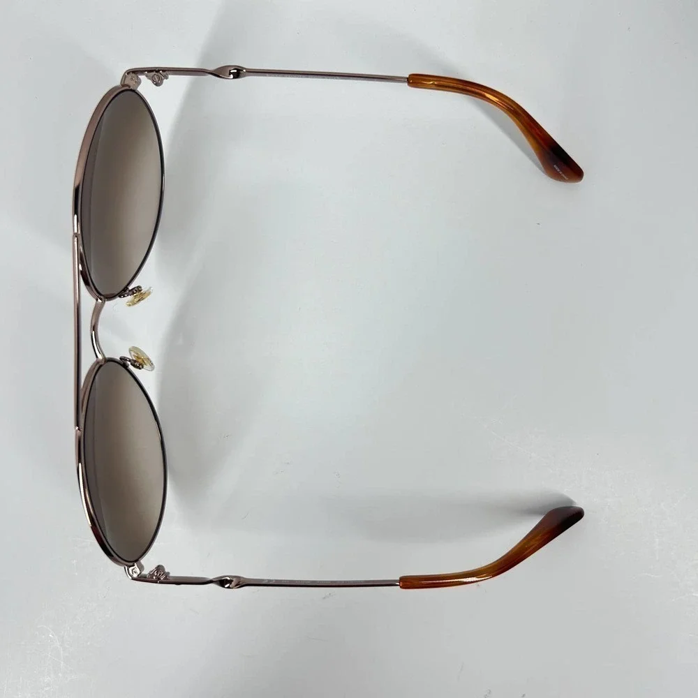 Kate Spade Timeless Chic Aviator UV Sunglasses Gold Brown w/ Pink Case